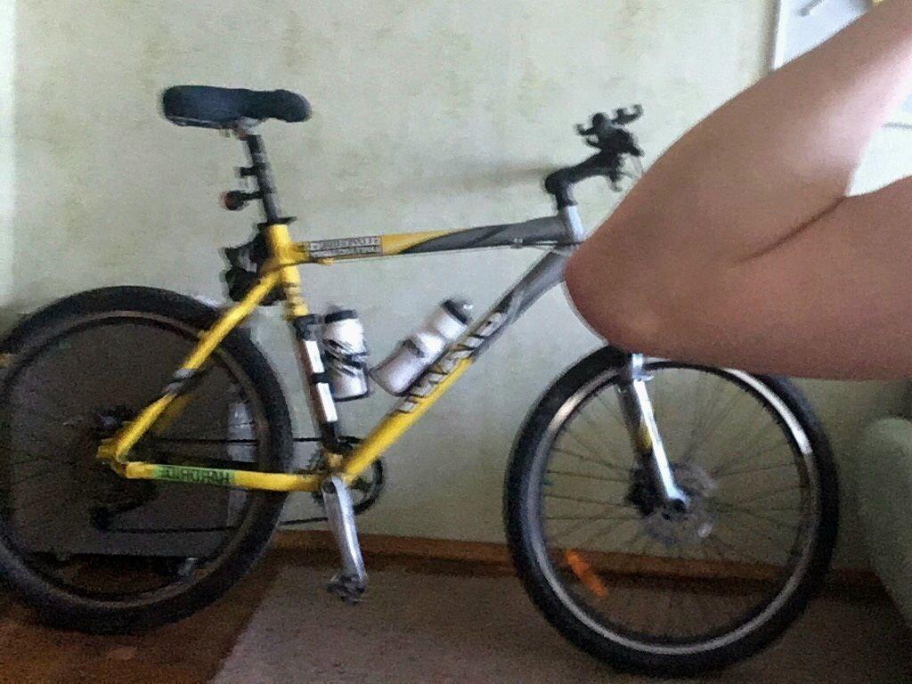 2004 Giant Yellow or Gold and Silver, gray or bare metal