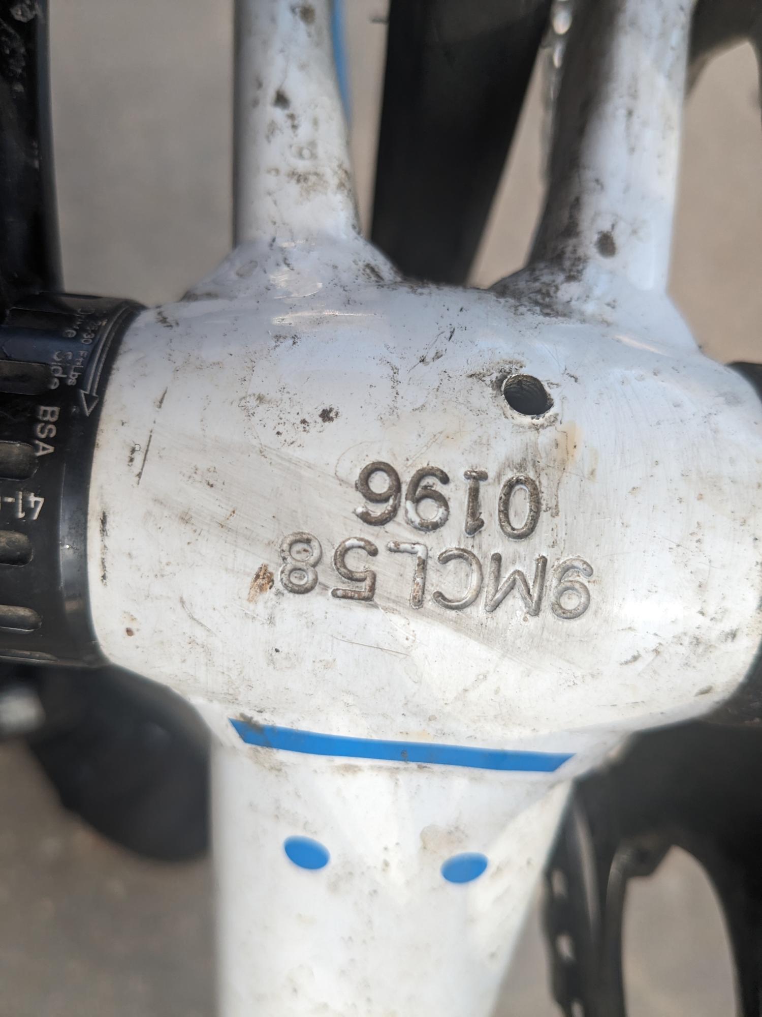 Cinelli Vigorelli alum track frameset White and Blue