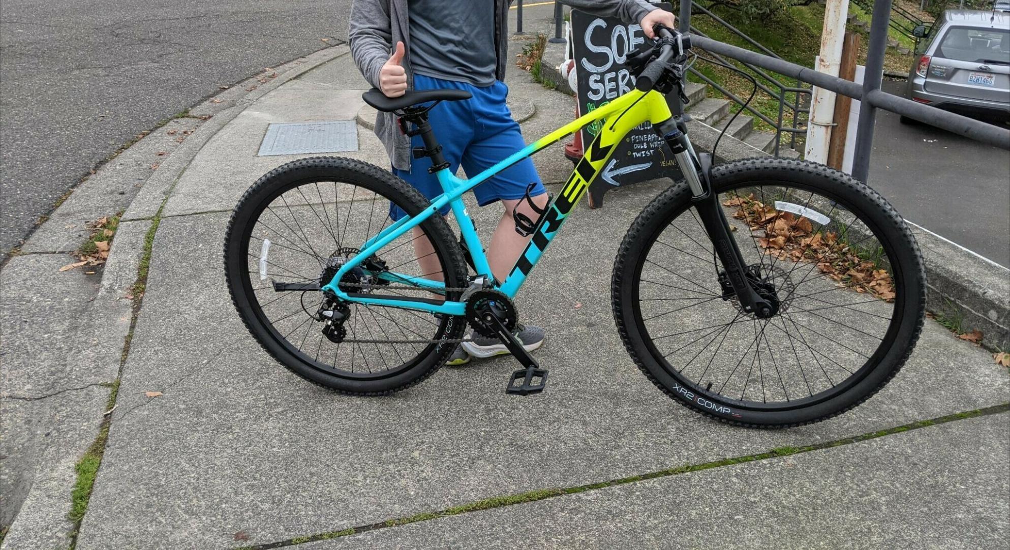 2023 Trek Marlin 5 Gen 2 Blue and Yellow or Gold