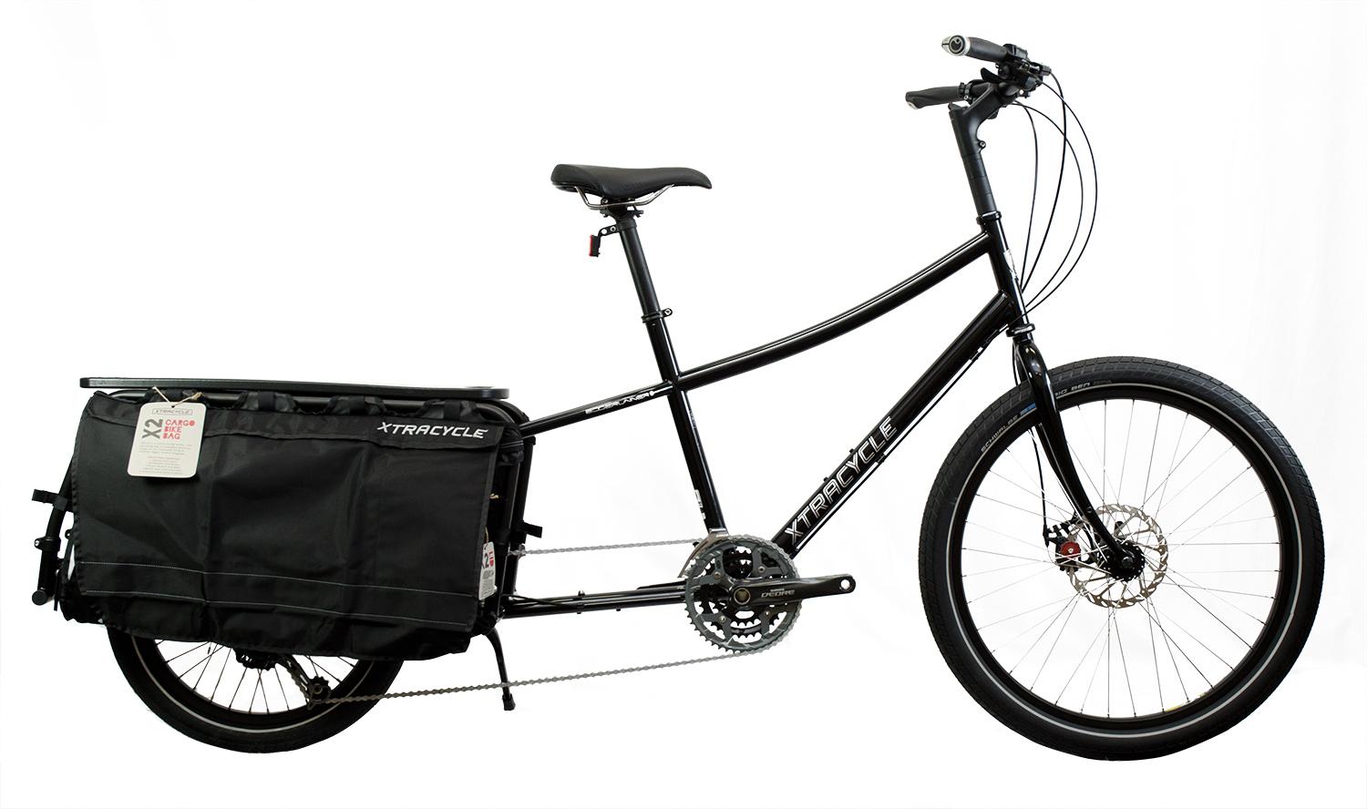 2015 Xtracycle Edgerunner cargo bike (rear storage) Black