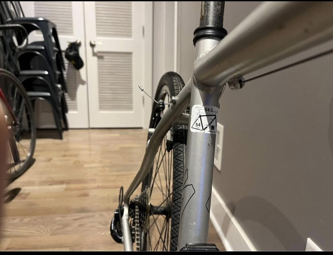 2007 Specialized Sirrus Comp Silver, gray or bare metal