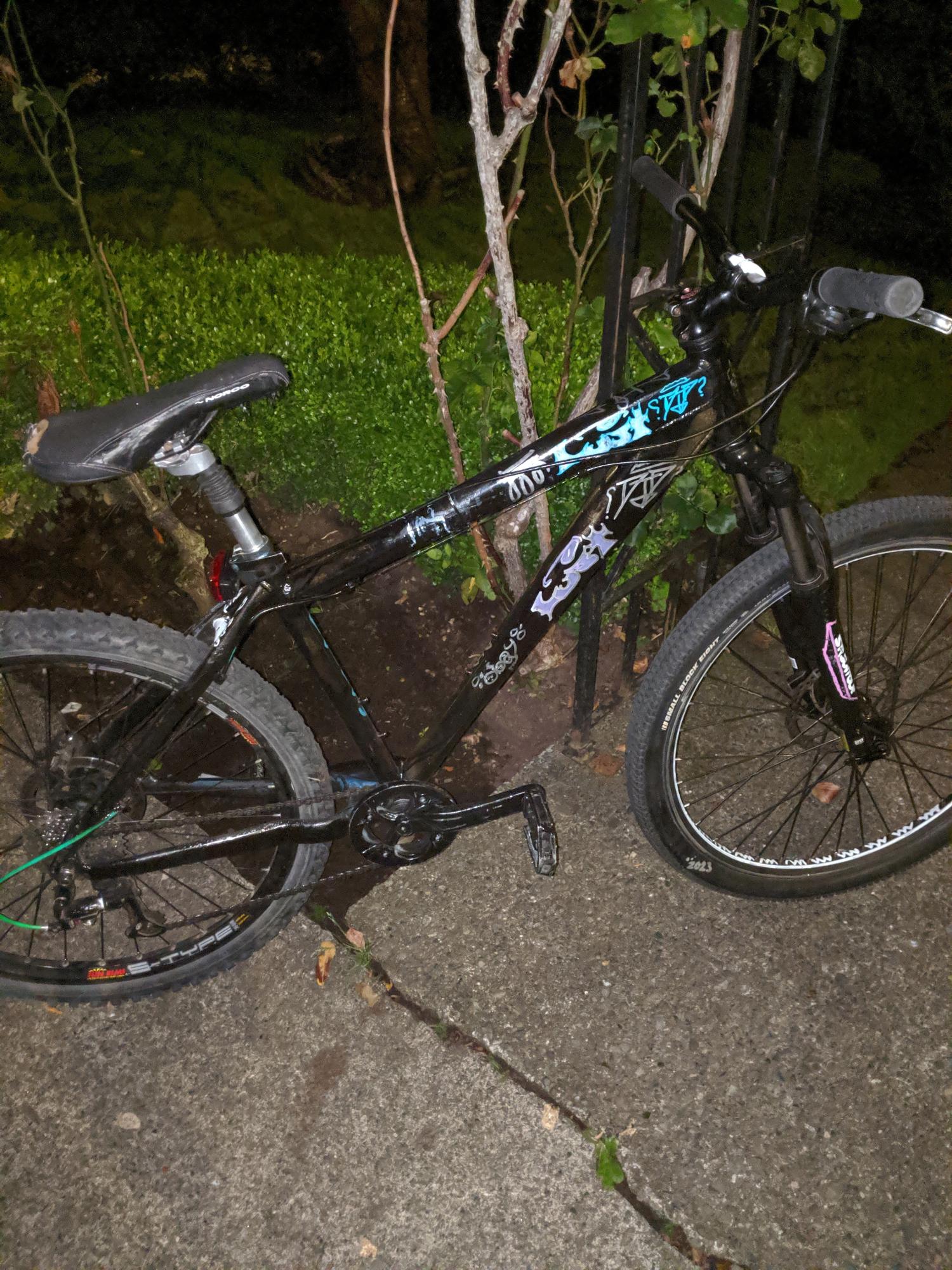 Norco Bikes Norco Black and Stickers tape or other cover-up