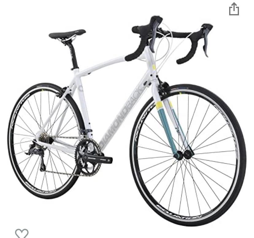 Diamondback lightweight 7005 aluminum alloy White