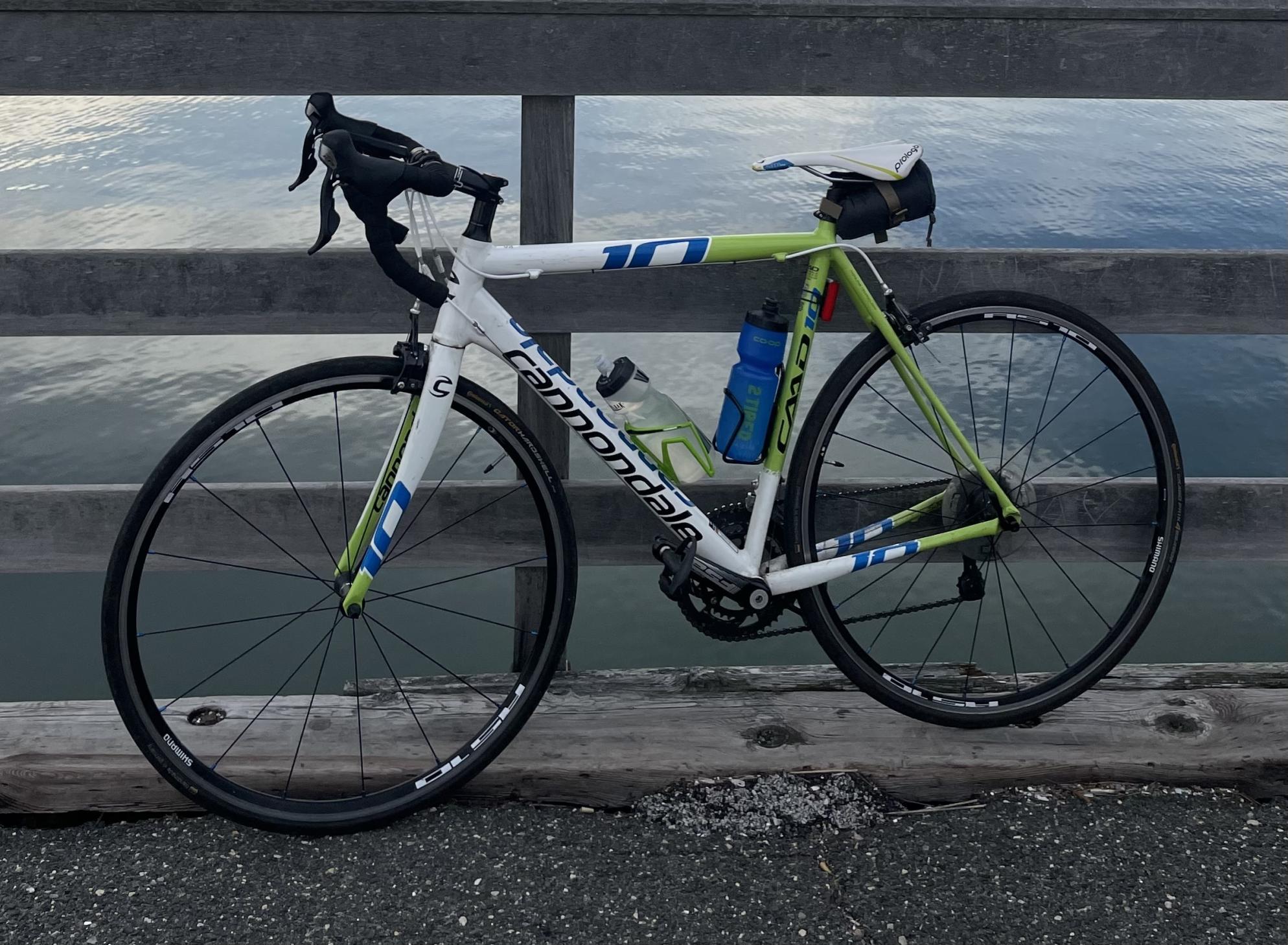 2013 Cannondale Caad10 5 105 White and Green
