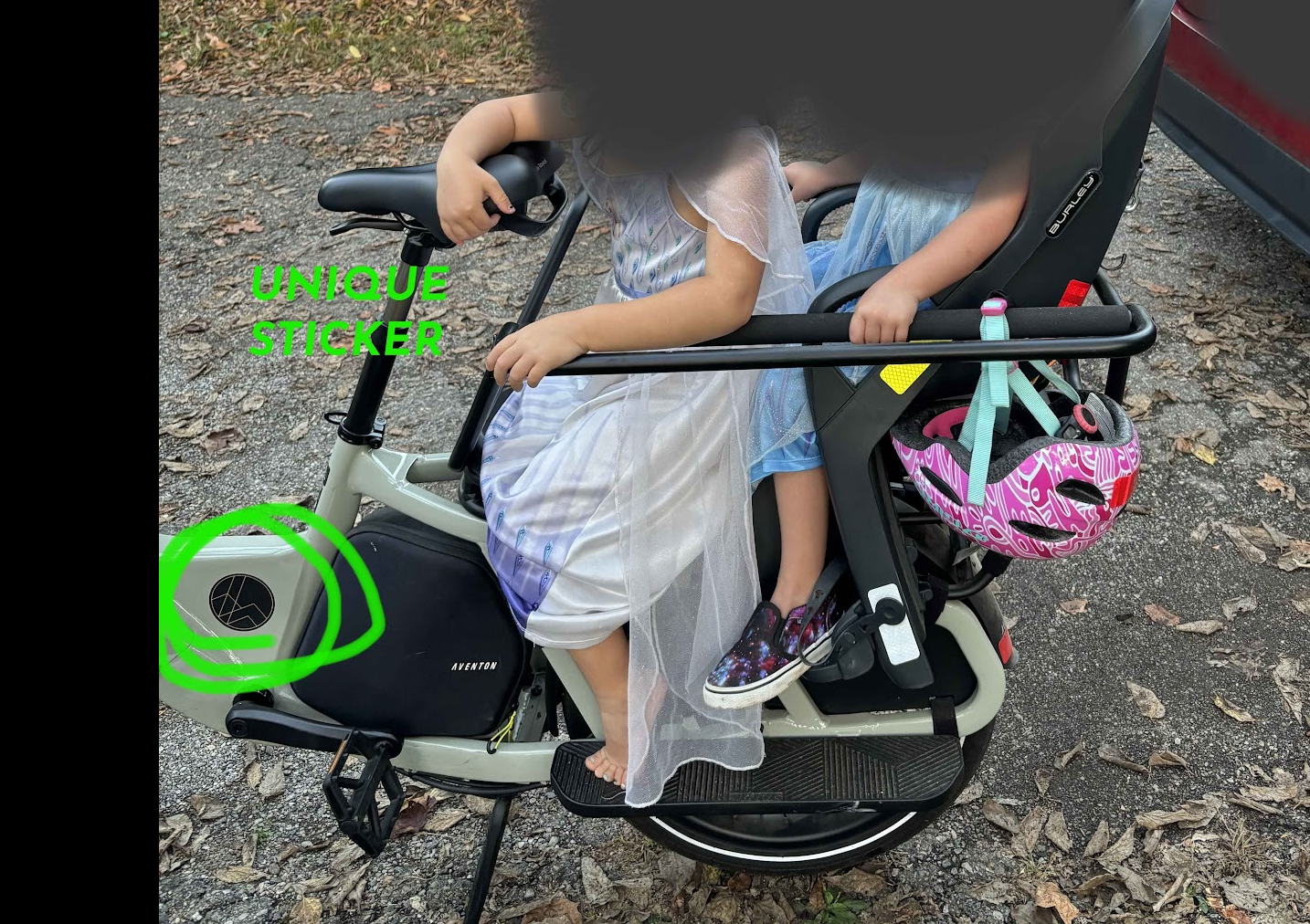 2024 Aventón Abound cargo bike rear Green