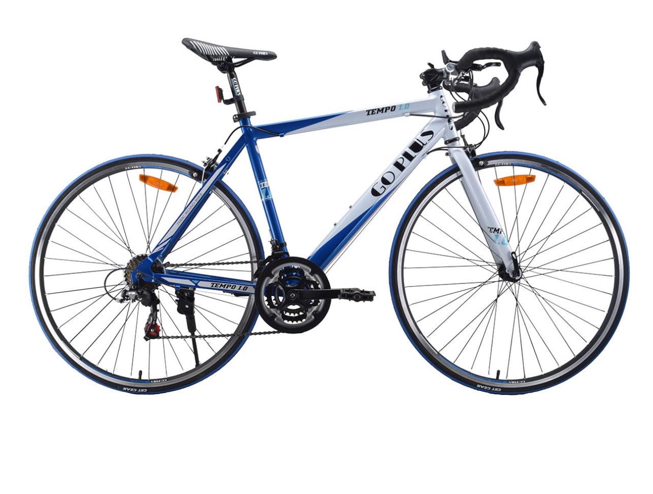 Go Plus Tempo Lo Commuter 700c 52cm aluminum road commute... Tempo Lo Commuter White and Blue