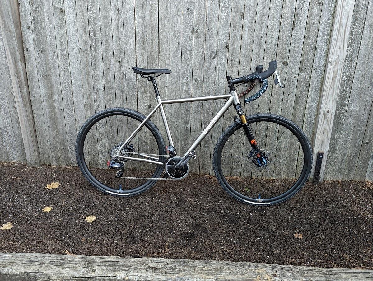 2022 Unicorn Cycles Custom Gravel Silver, gray or bare metal