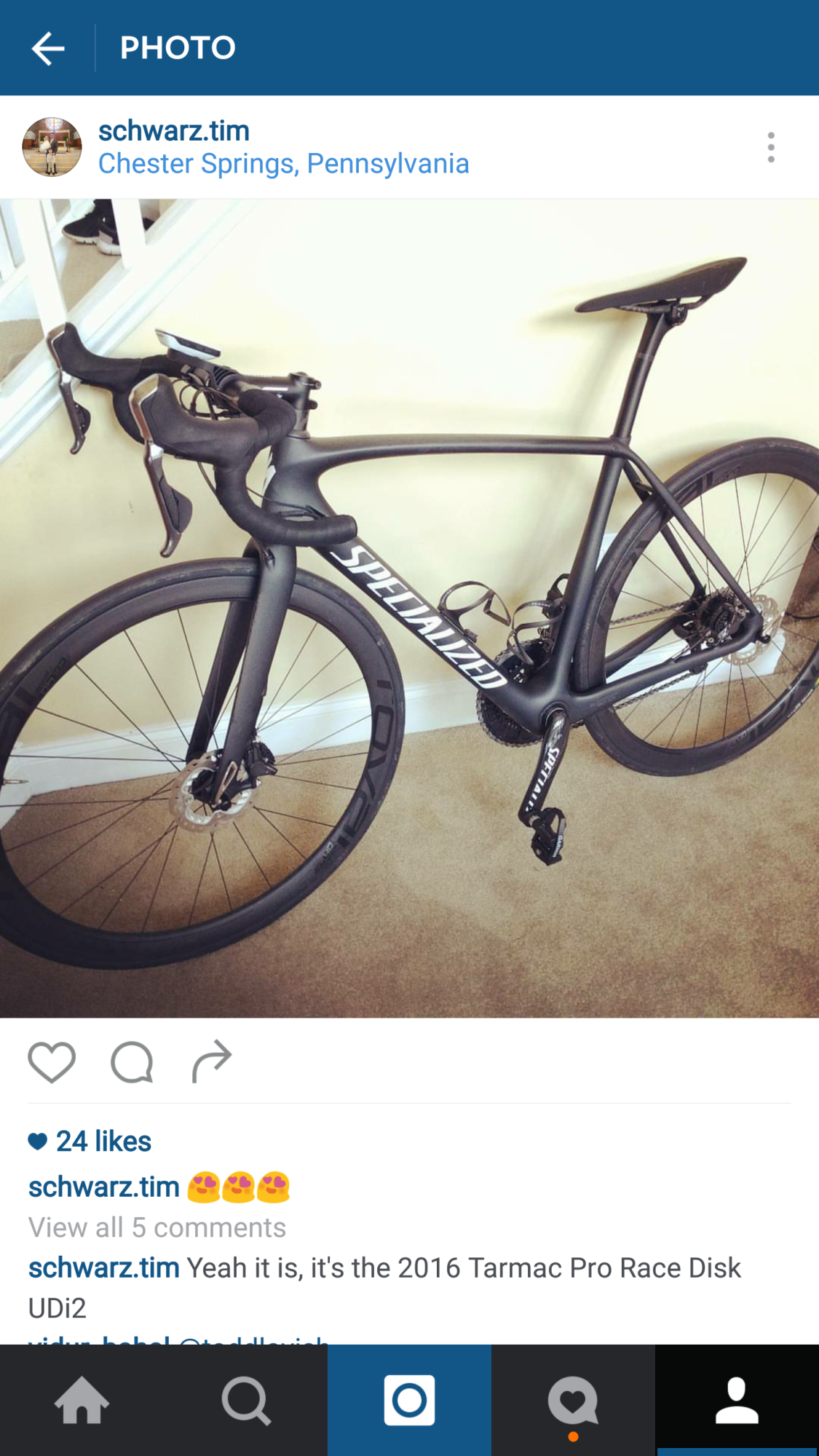 2016 Specialized Tarmac Pro Race Black