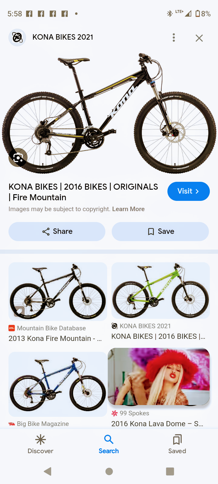2016 Kona Black and Yellow or Gold