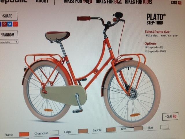 2013 Republic Plato® Dutch Step-thru Orange