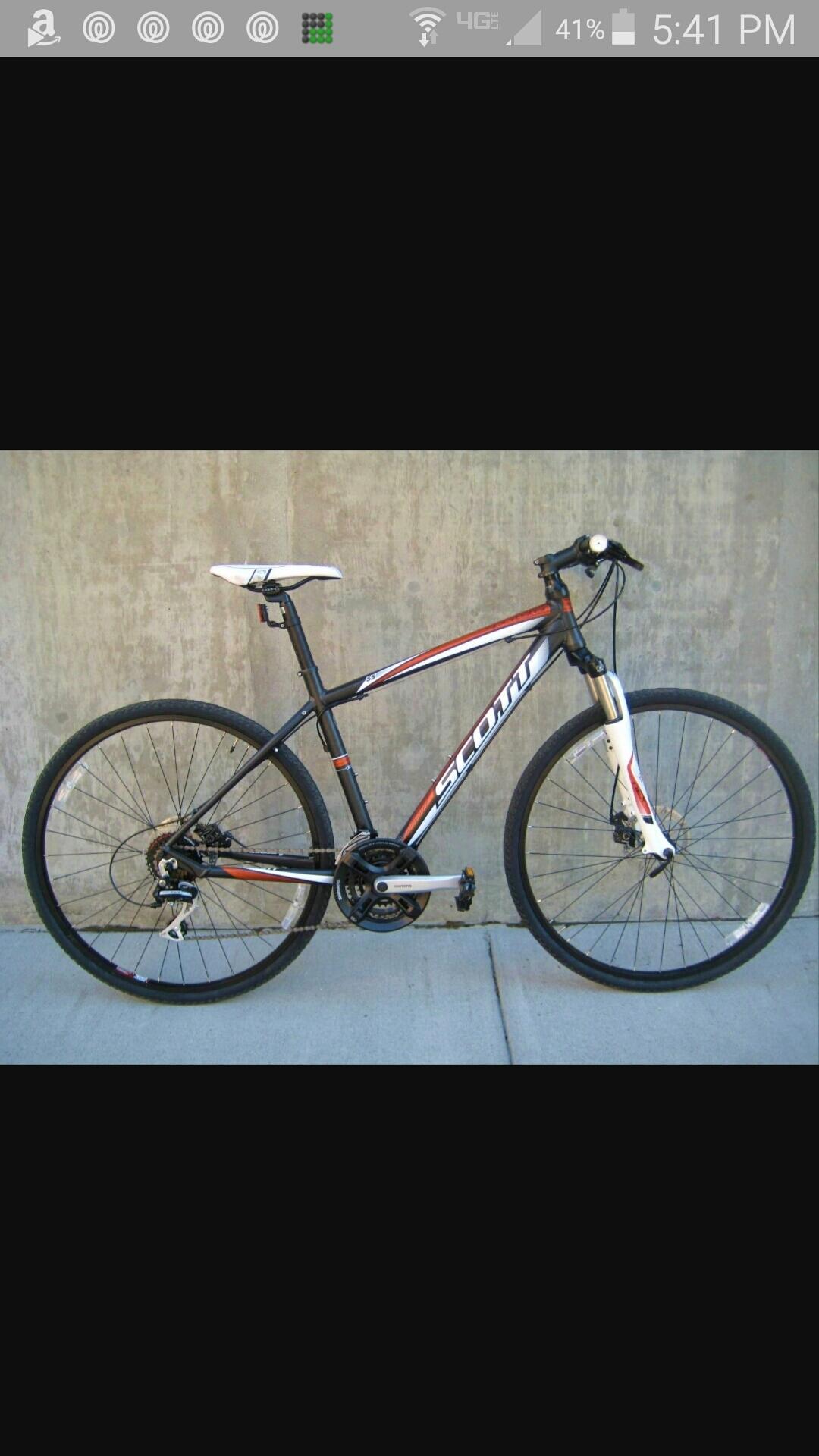 2010 SCOTT Sportster 55 Orange, Black, and White