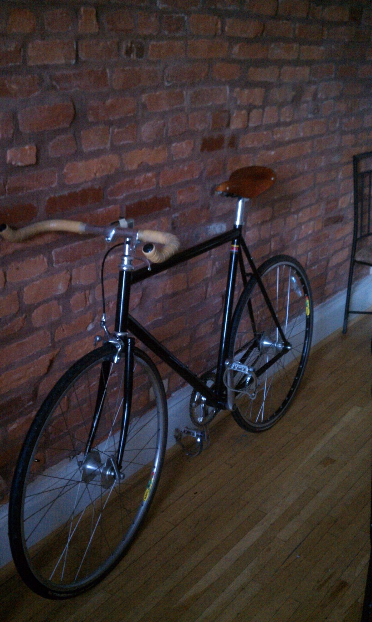 Reynolds 520 cro-mo steel semi-track geometry Black