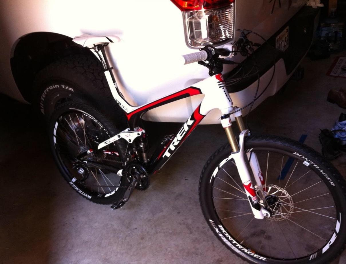 2011 Trek Top Fuel 9.7 White and Black