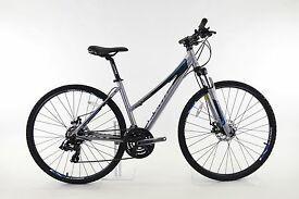 2015 Jamis DXT Sport Femme - Women's Silver, gray or bare metal