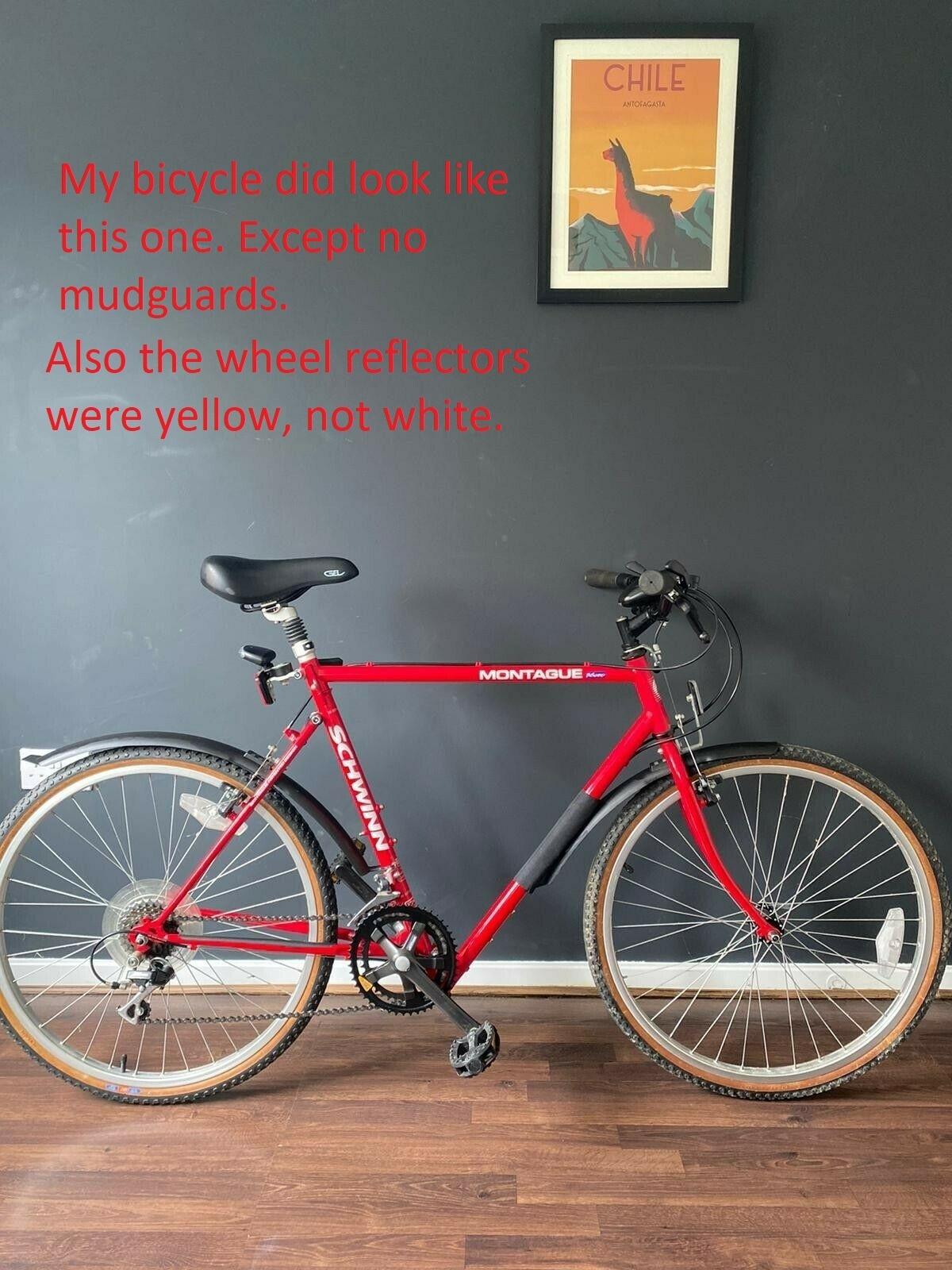 1990 Montague Biframe folding co-made with Schwinn Red