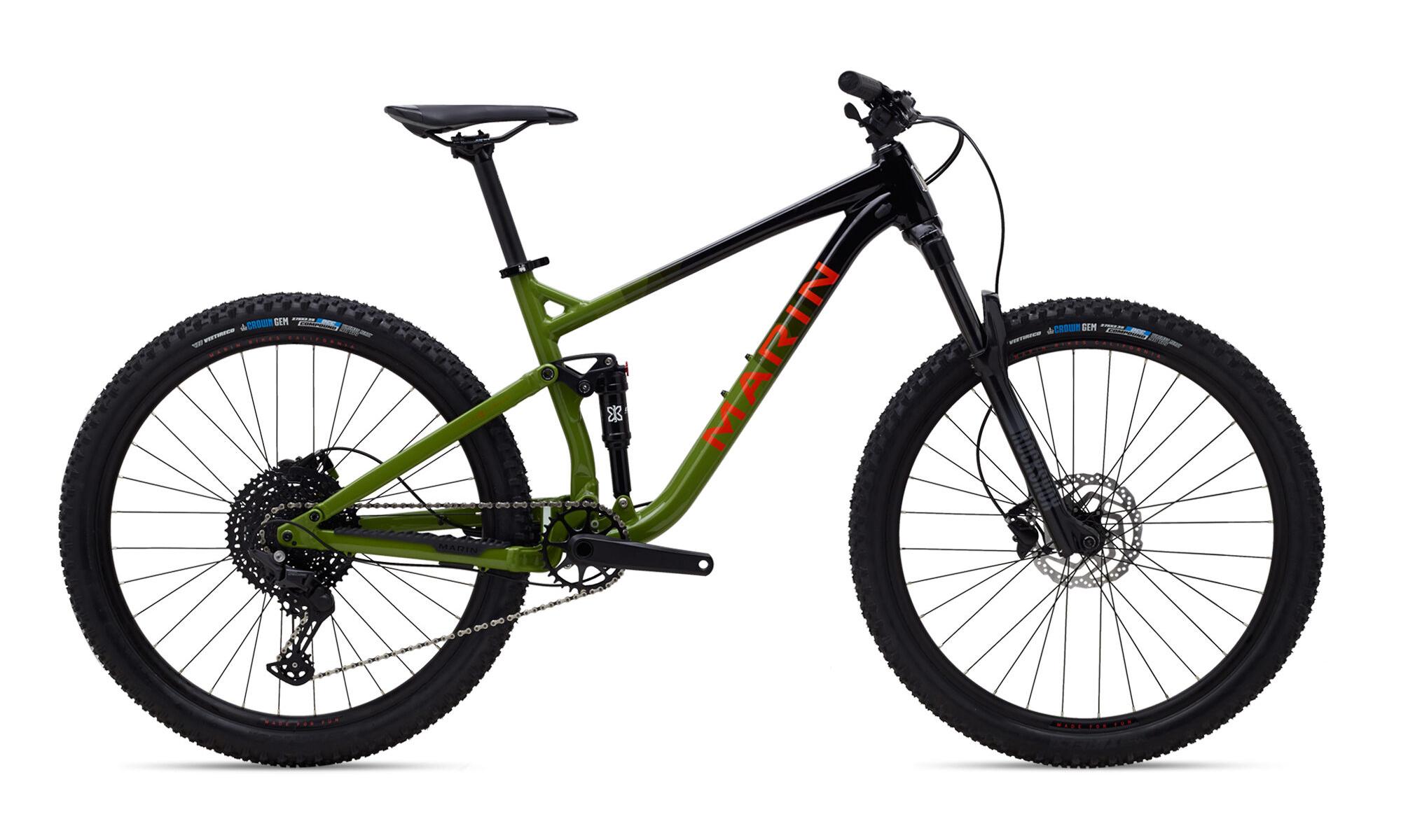 2022 Marin Bikes Rift Zone 1 Green, Black, and Orange