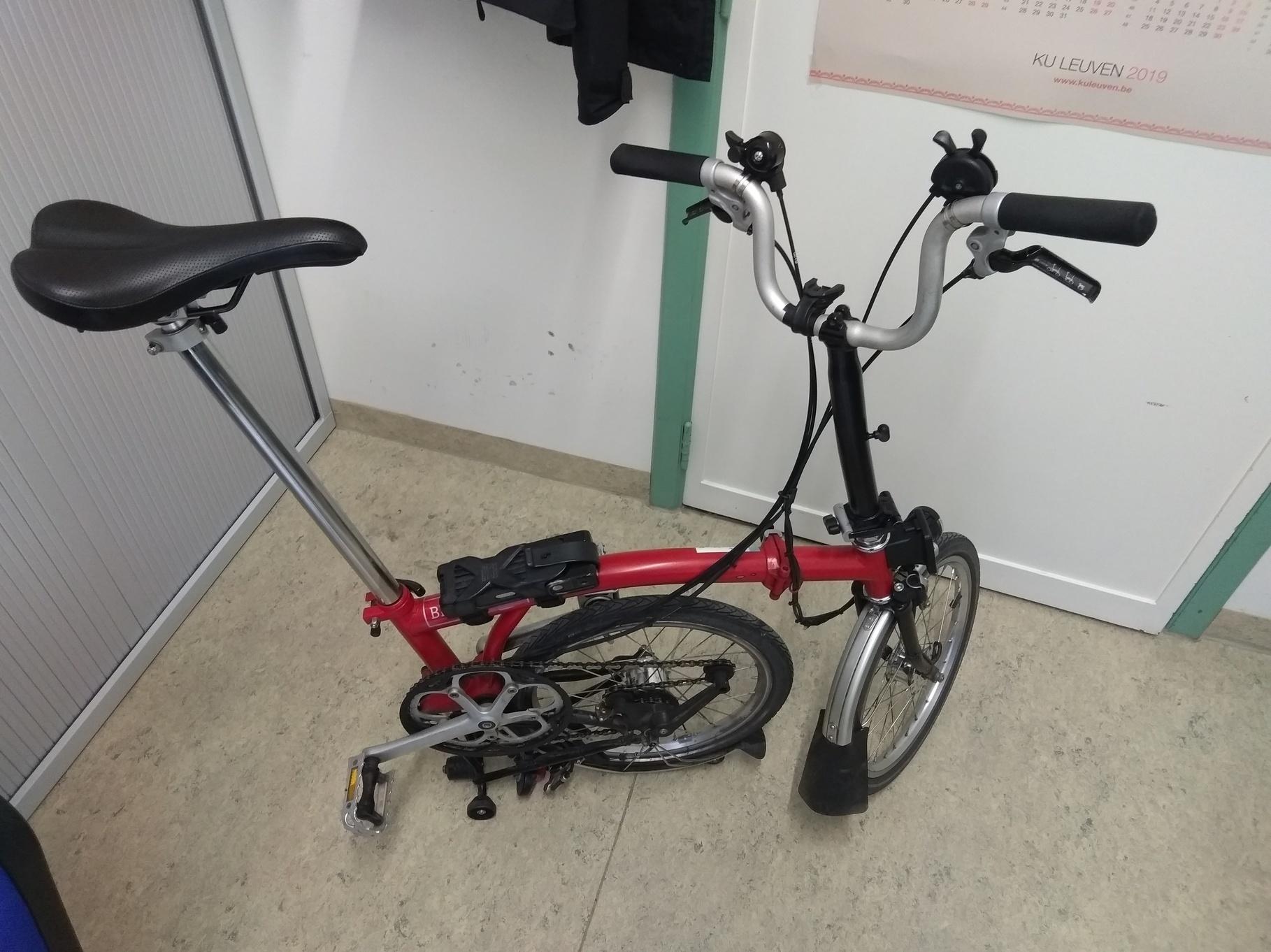 2015 Brompton Bicycle M6L Red en Black