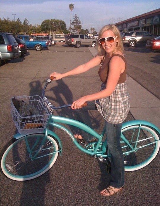 Beach Cruiser Teal and Brown