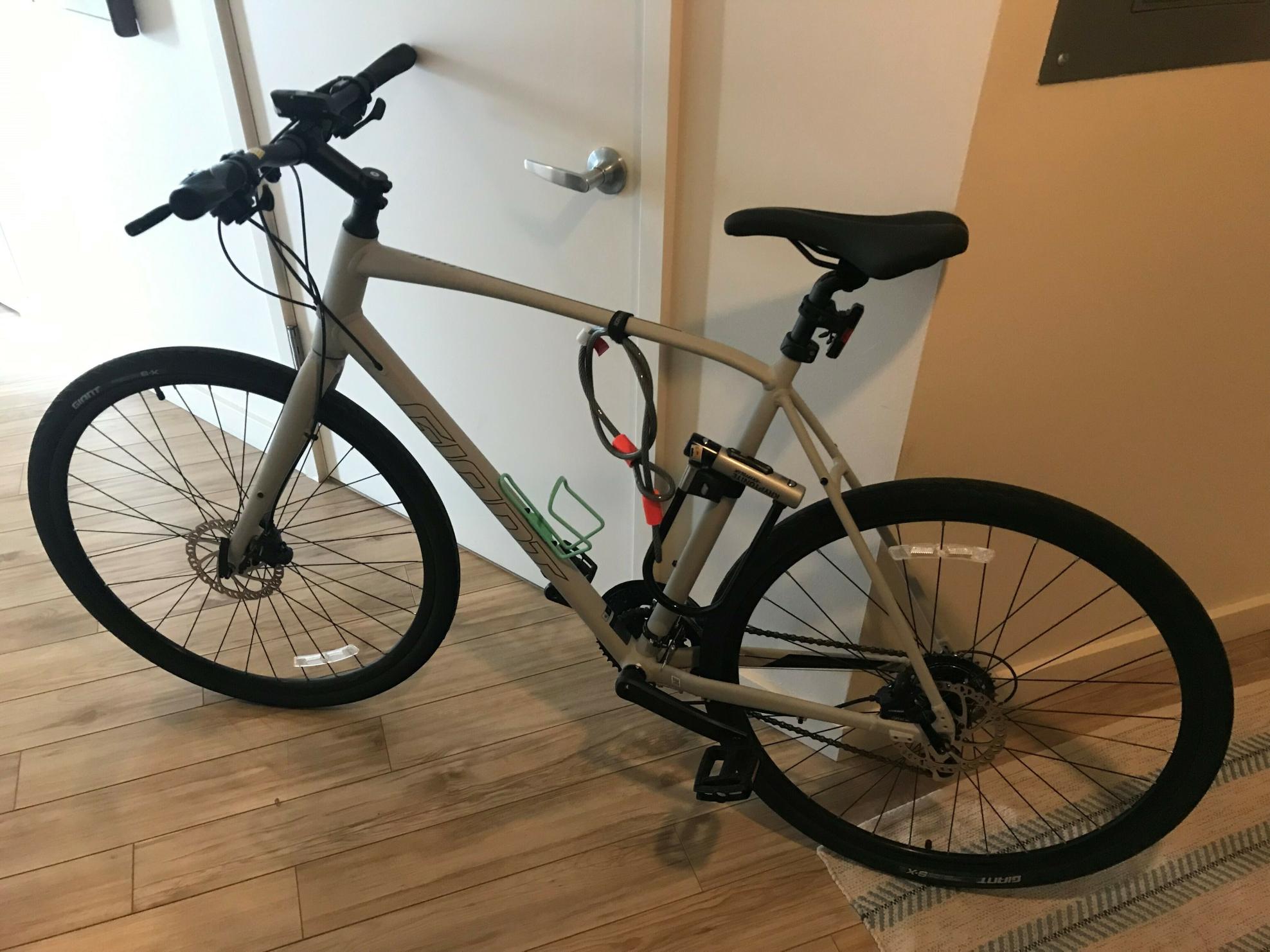 2021 Giant Escape 2 Disc Silver, gray or bare metal