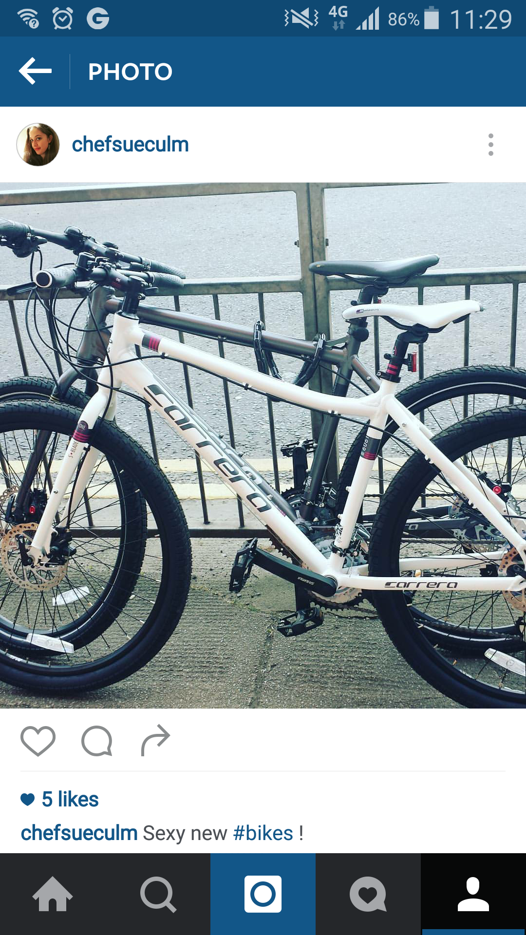 Carrera bicycles Subway one White