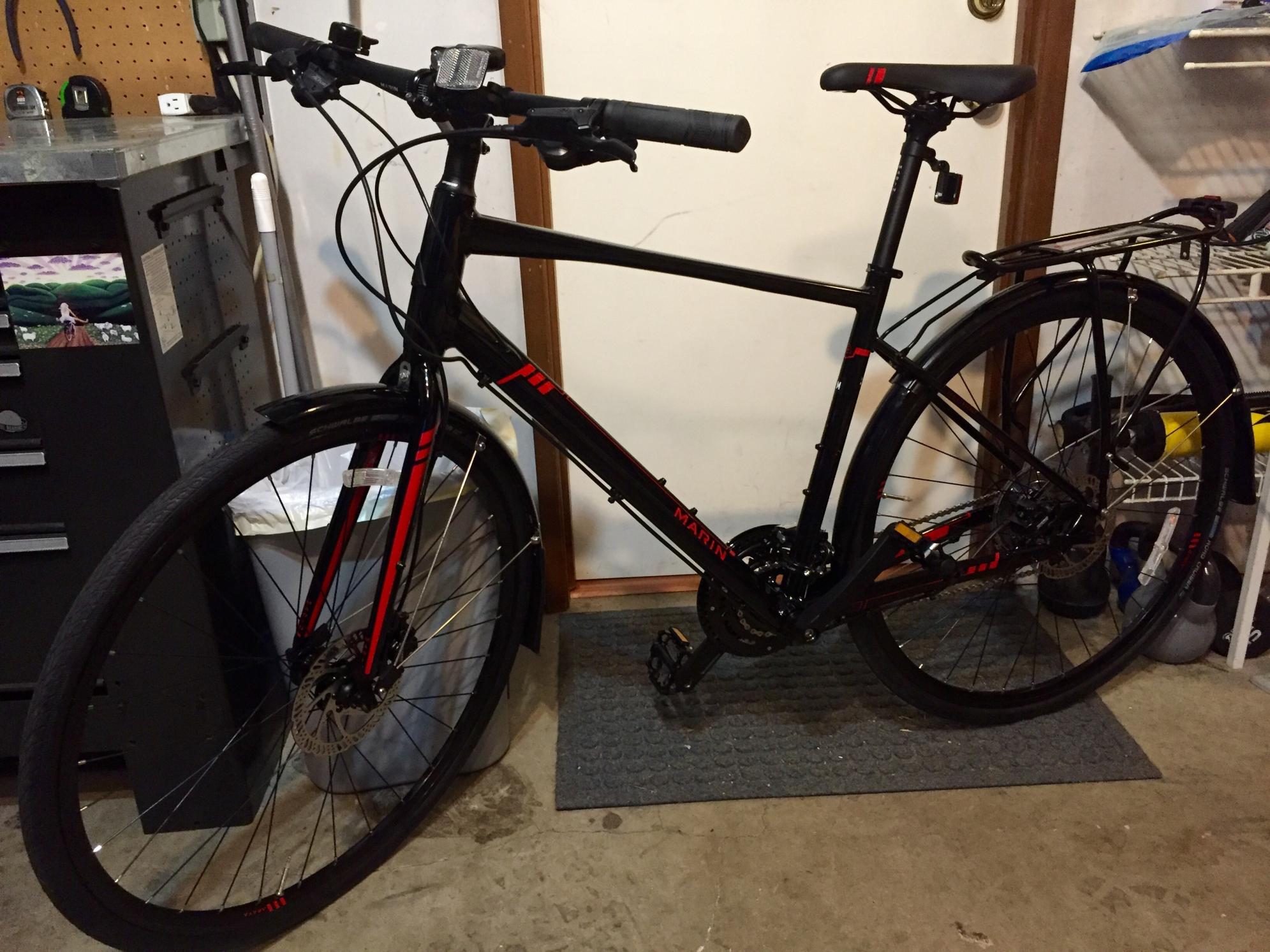 2017 Marin Bikes Fairfax SC3 Black