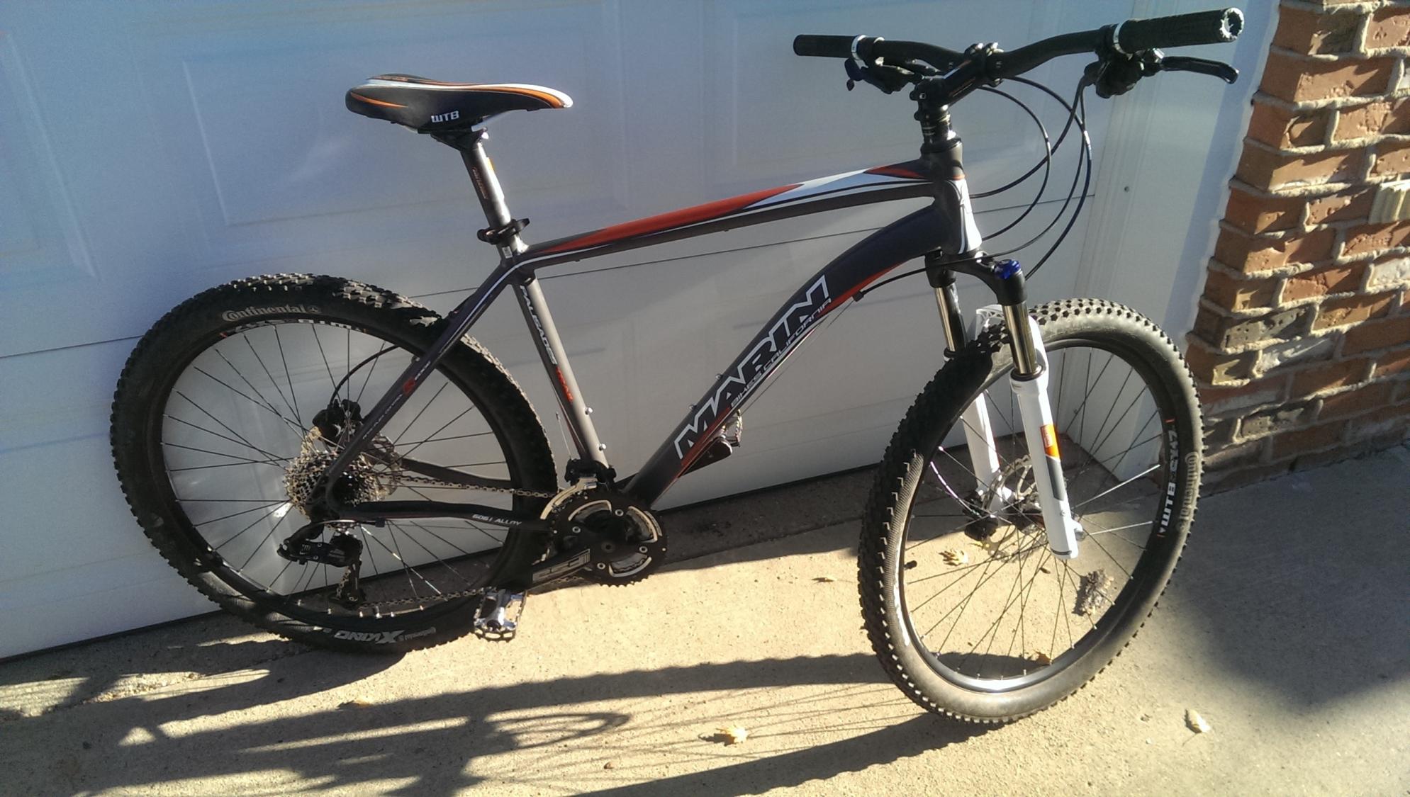 2012 Marin Bikes Palisades Trail Silver or Gray, White, and Orange