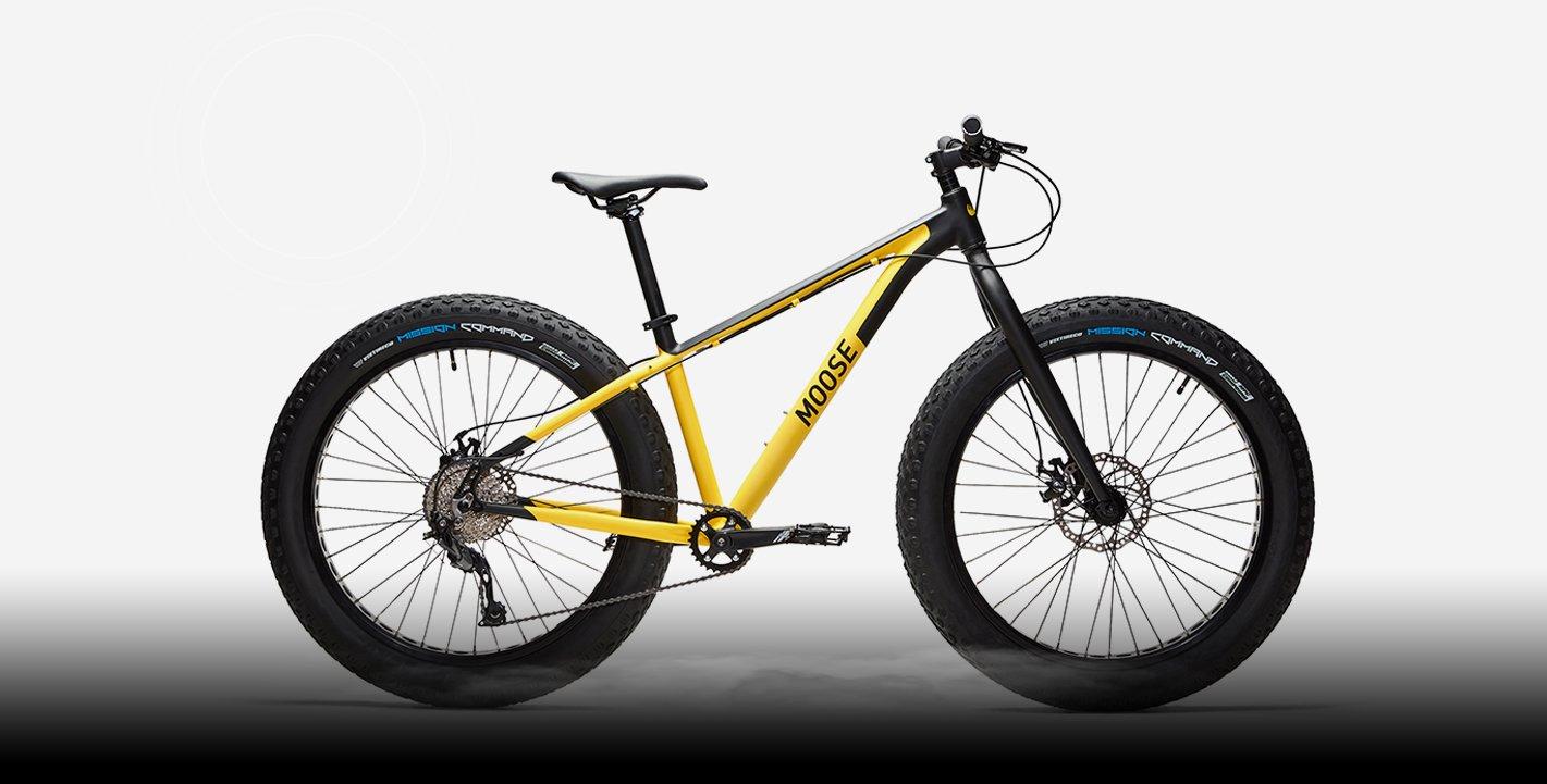 2018 Moose Bicycle Fat Bike 1 Yellow or Gold and Black