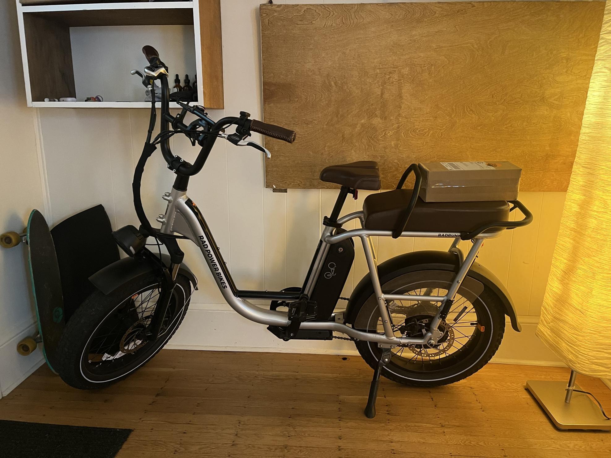 2022 Rad Power Bikes Radrunner Plus Silver, gray or bare metal