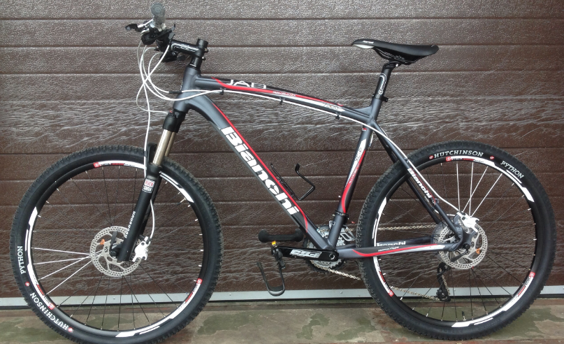 2013 Bianchi Jab 7300  Silver or Gray, Red, and White