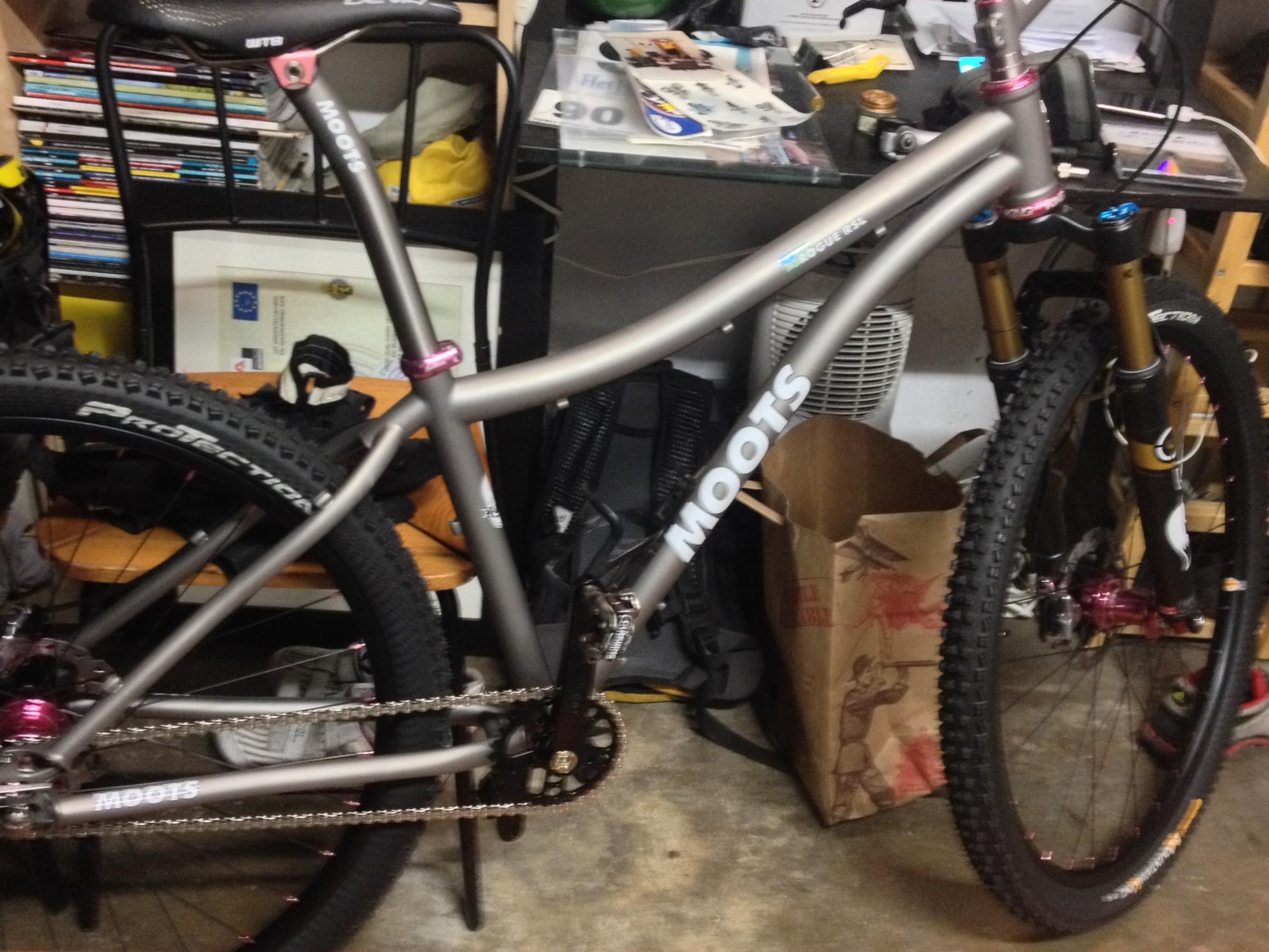 2014 Moots Cycles Rogue SL  Raw metal