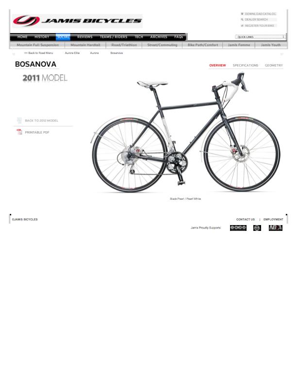 2011 Jamis Bosa Nova  Black