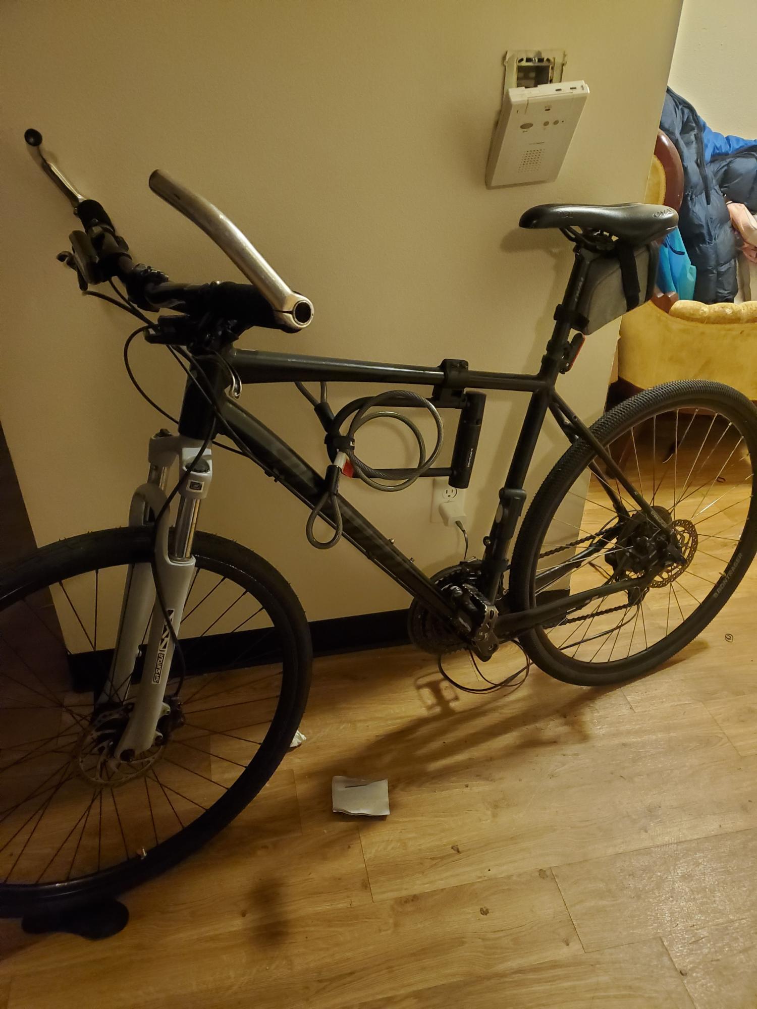 Specialized Hybrid Black and Silver, gray or bare metal