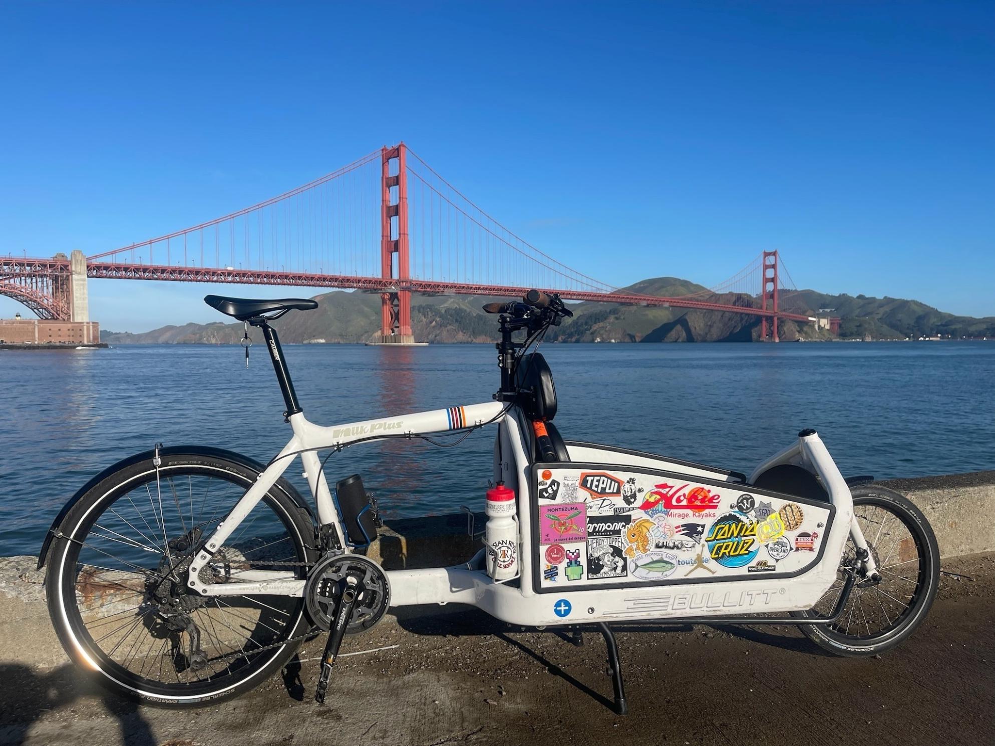 2018 Larry Vs Harry Bullitt cargo bike (front storage) White