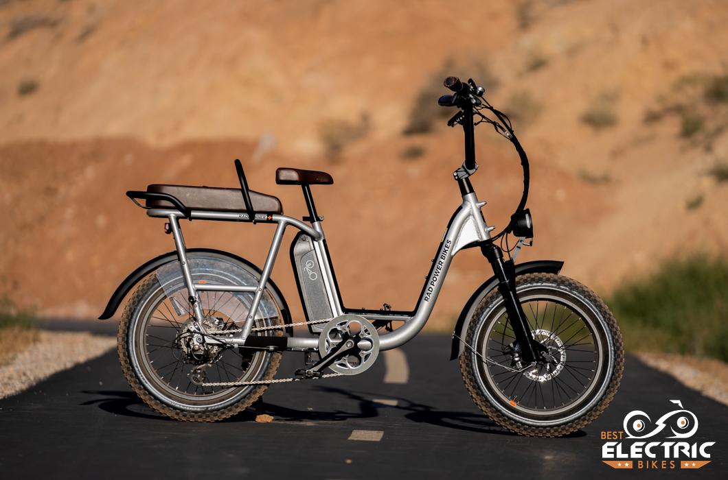 2021 Rad Power Bikes RadRunner Electric Silver, gray or bare metal and Black