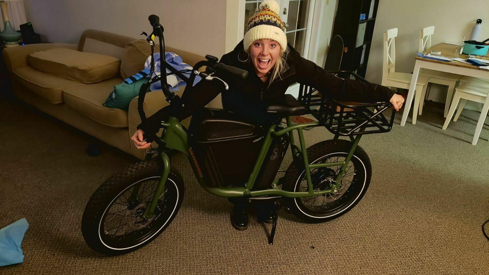 2020 Rad Power Bikes RadRunner1 cargo bike (rear storage) Green