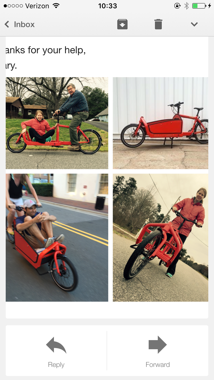 Larry Vs Harry Bullitt - Pepper cargo bike (front storage) Red