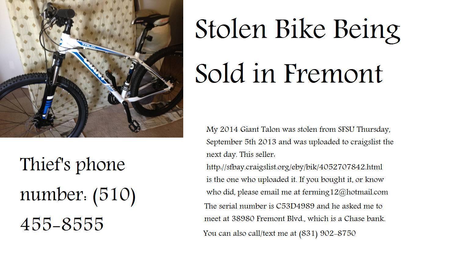 2014 Giant Talon  Black