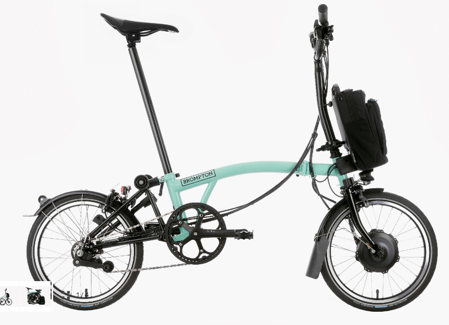 2023 Brompton Bicycle C-line Electric, Frame #897835 Teal