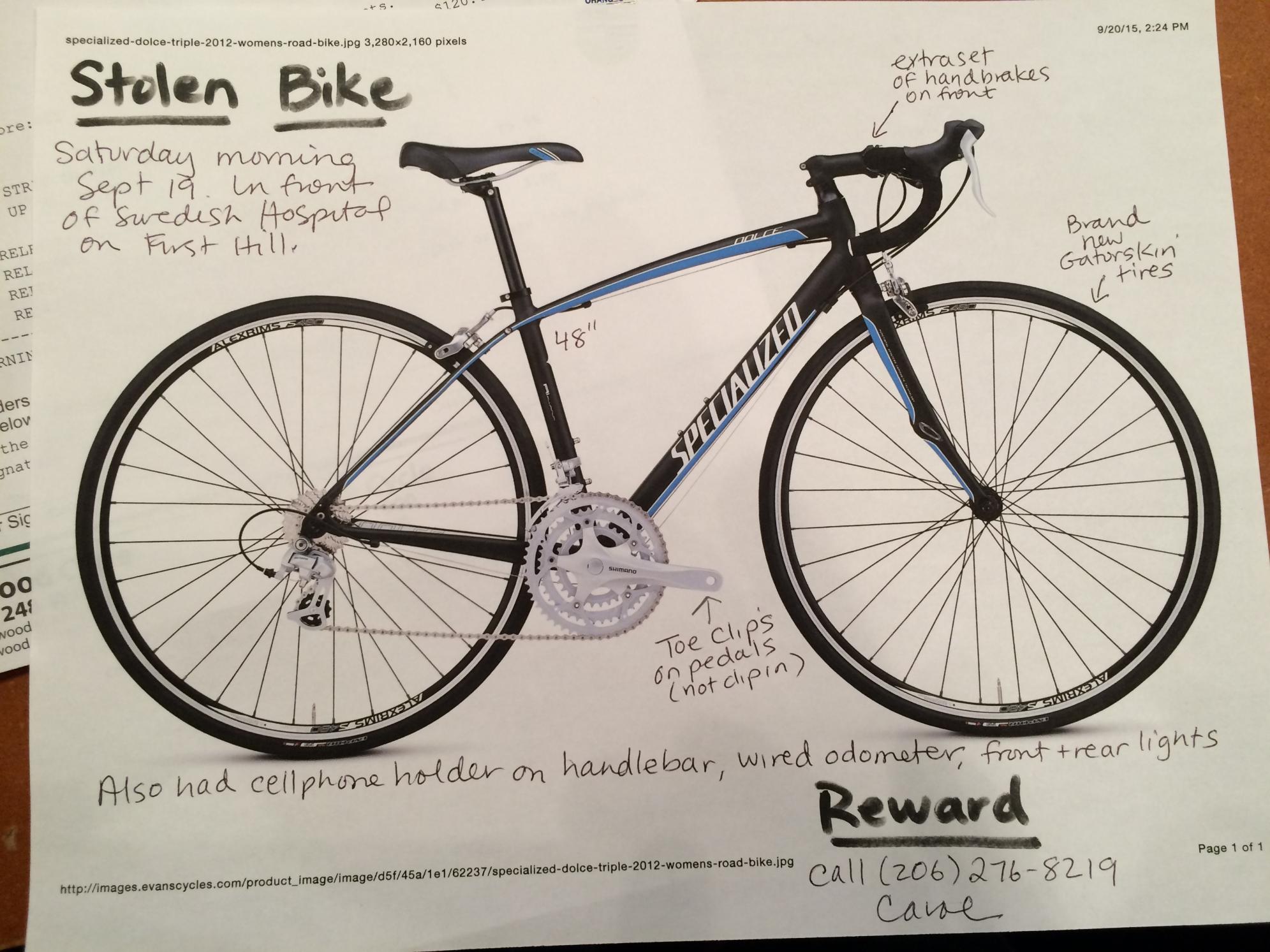 2012 Specialized Dolce Black and Blue