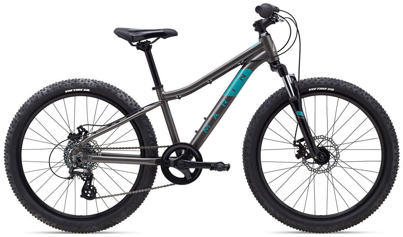 2021 Marin Bikes Bayview Trail 24 Silver, gray or bare metal