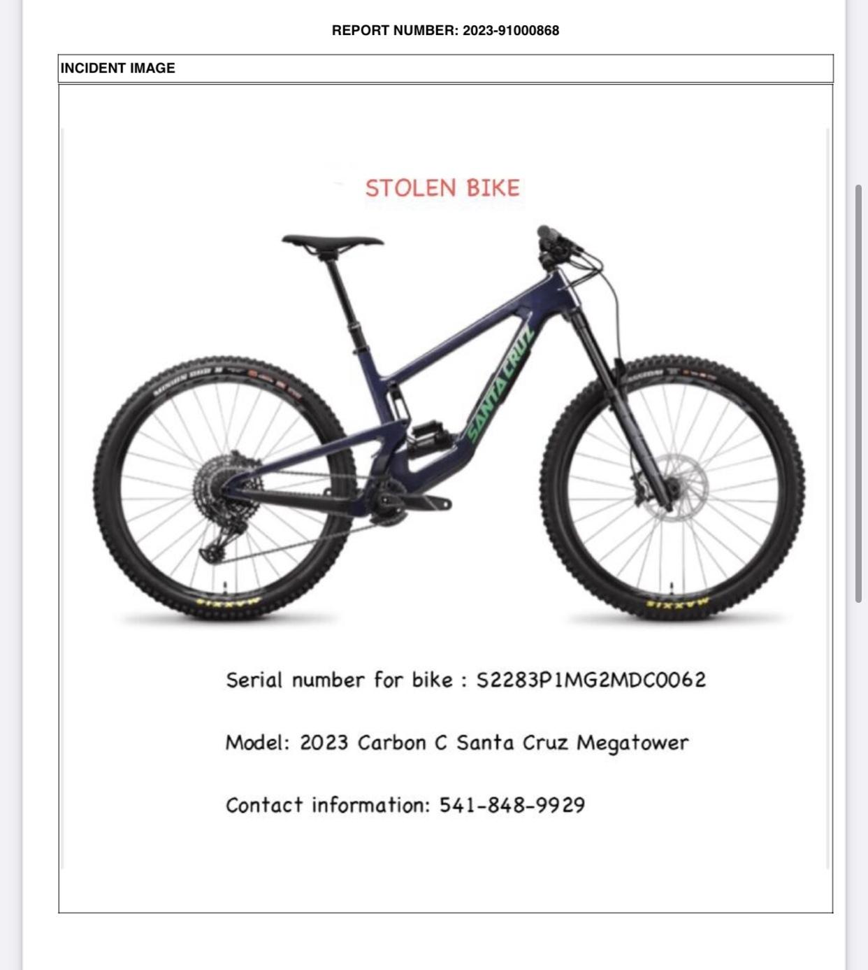 2023 Santa Cruz Santa Cruz Megatower 2023 Blue