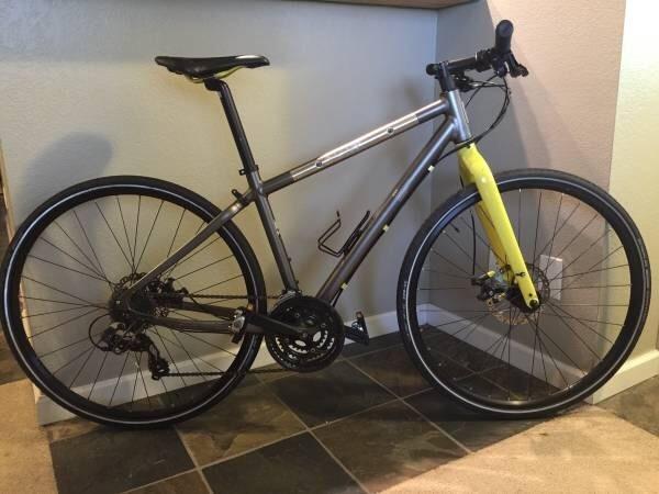 2015 Giant Seek 3 Silver or Gray and Yellow or Gold