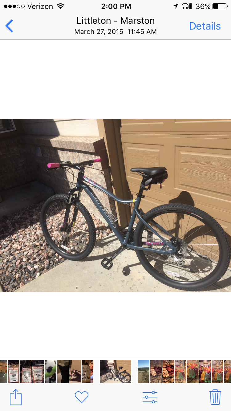 2015 Specialized Silver or Gray and Pink