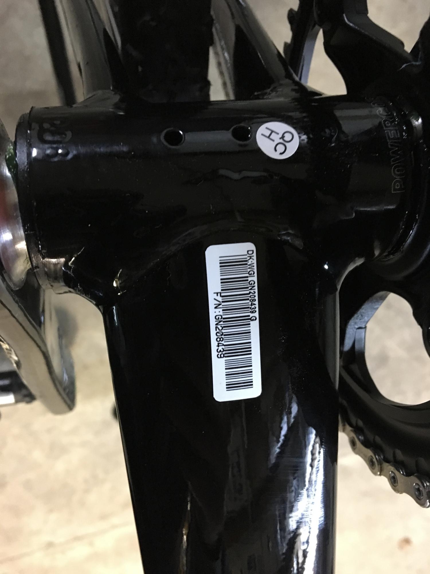2012 Giant TCX Frameset Black and Silver or Gray