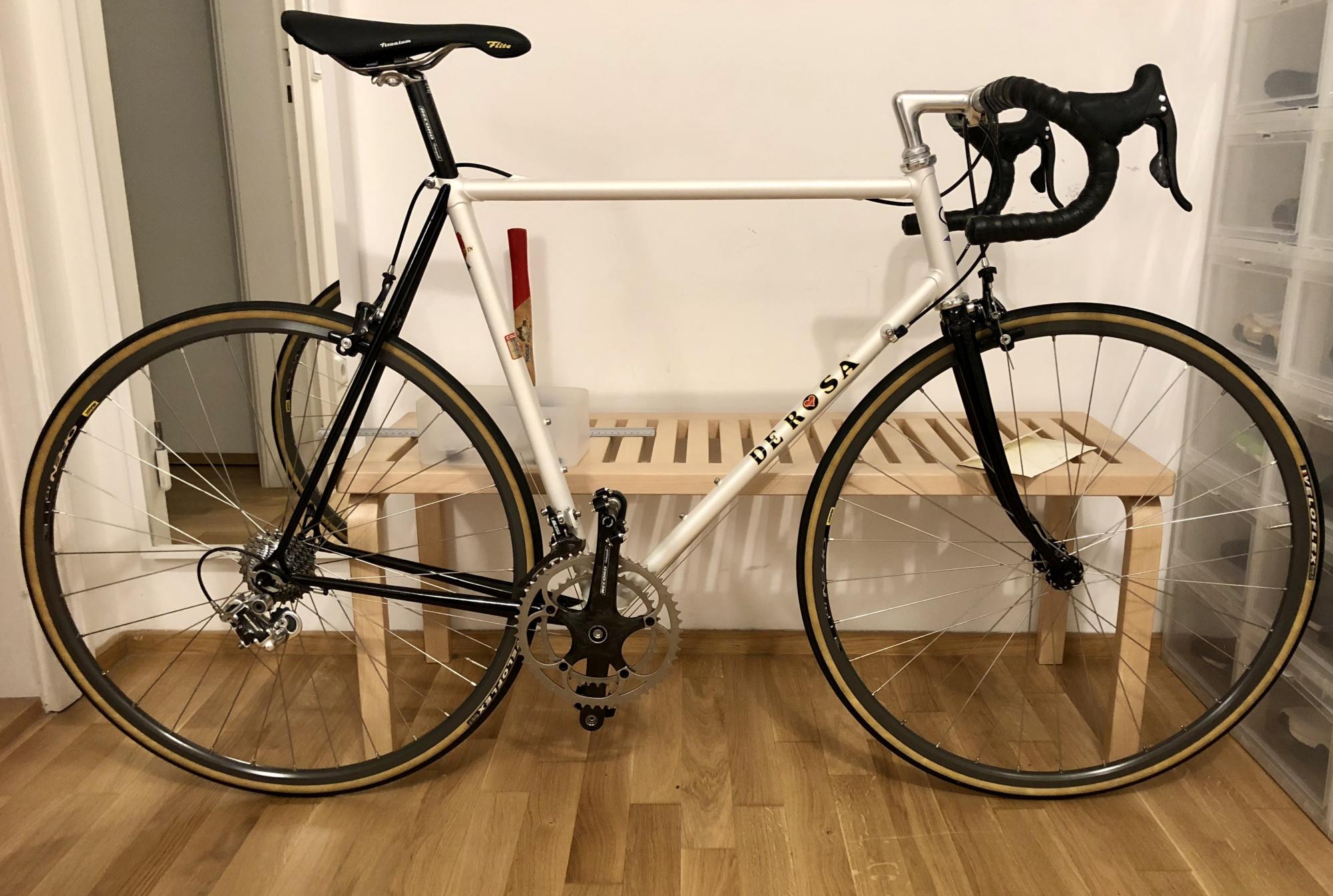 1998 De Rosa Professional SLX White and Black