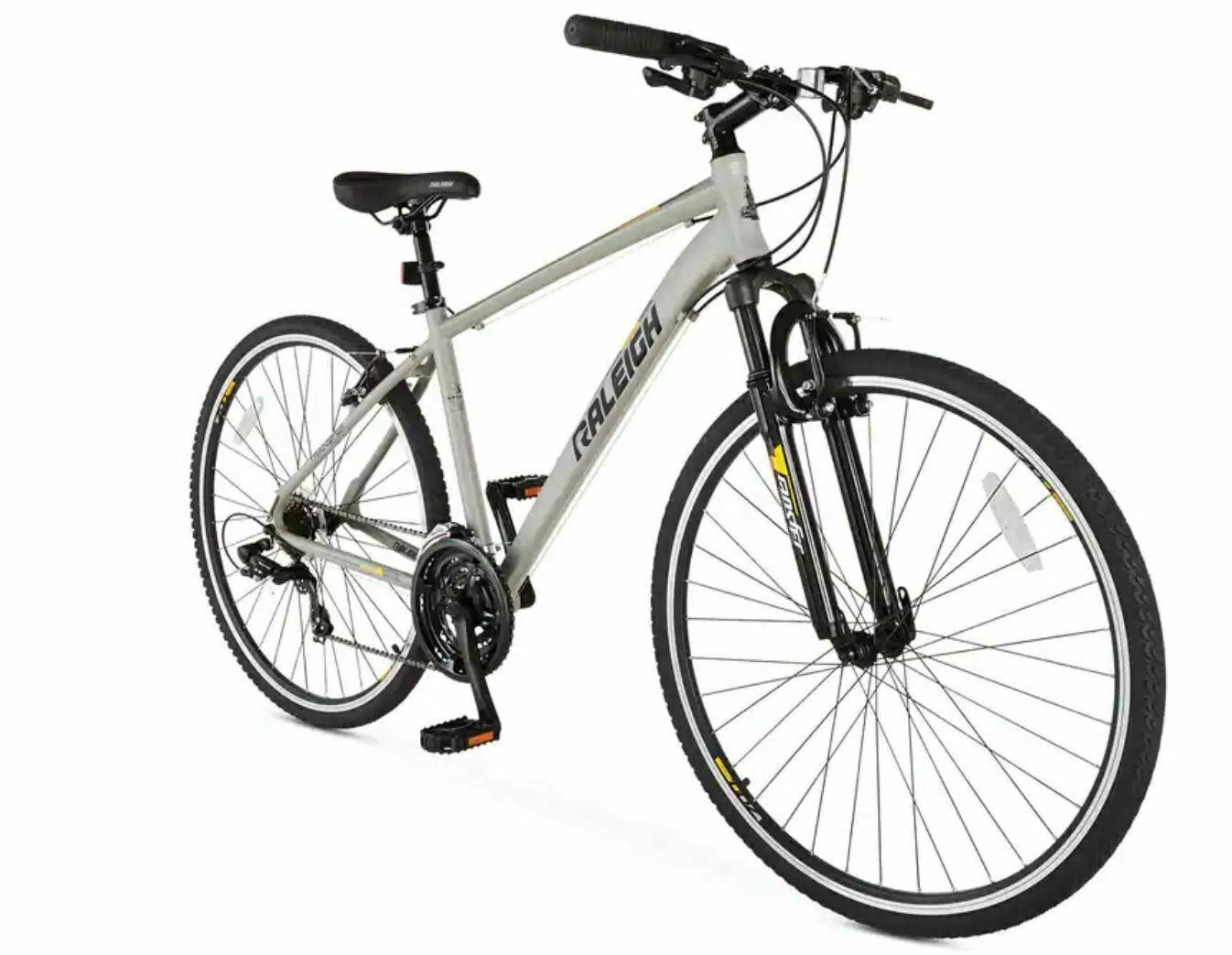 Raleigh Route Hybrid Bike lightweight aluminu... White