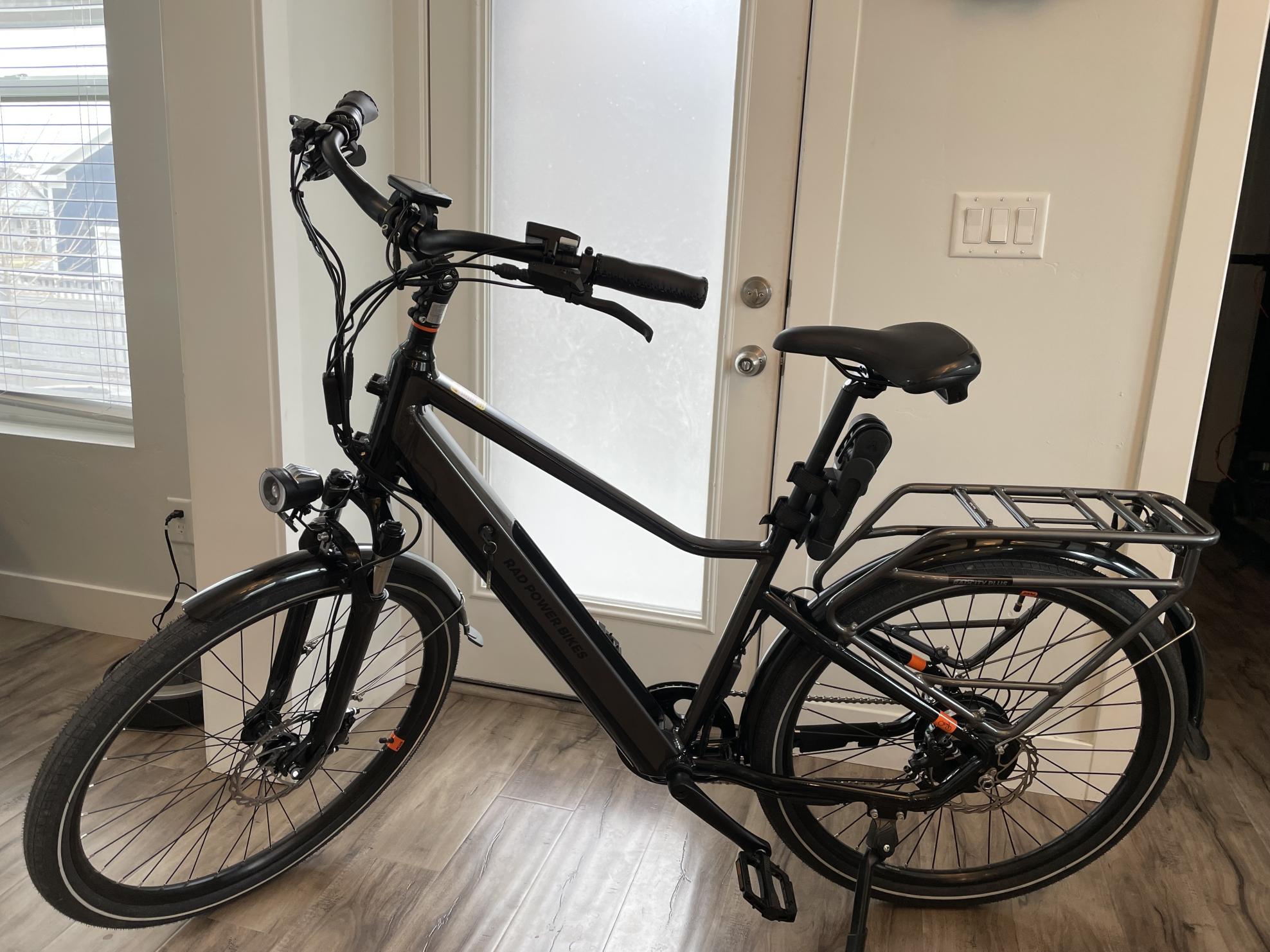 2022 Rad Power Bikes High Step Silver, gray or bare metal