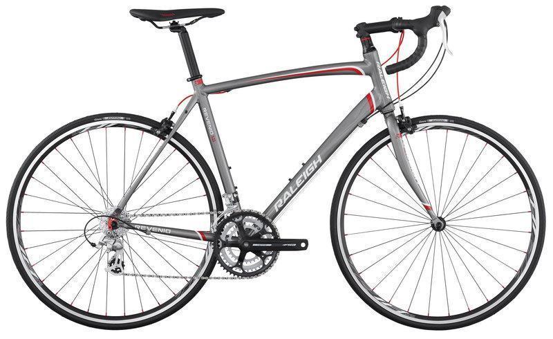 2012 Raleigh Revenio Silver or Gray and Red