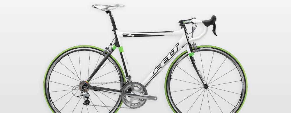 2010 Felt F4 White, Green, and Black