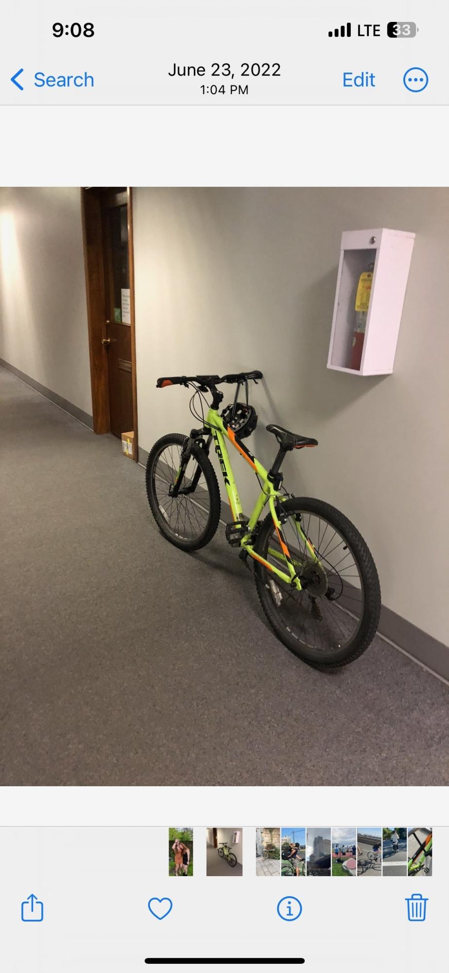 2015 Trek 3500 Green, Orange, and Black